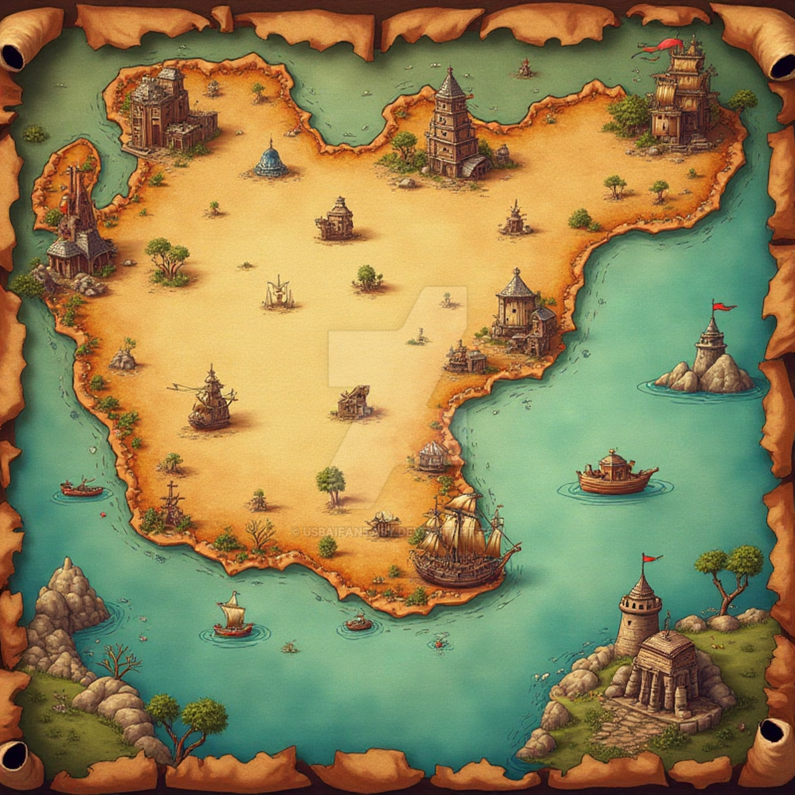 Rpg Atlas Map RPG Map by USBaiFantasy on DeviantArt