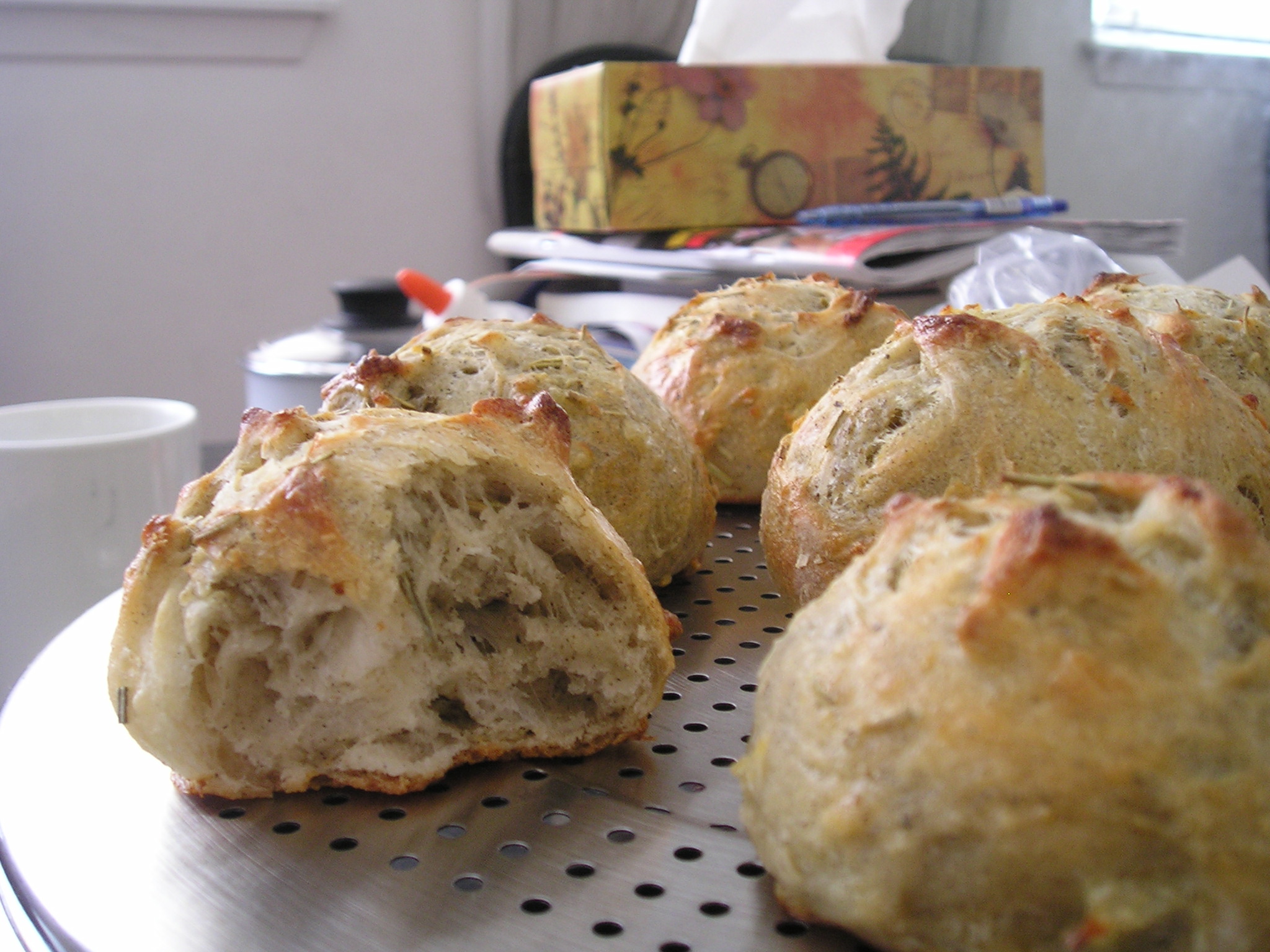 Potato Rosemary Rolls - Crumb