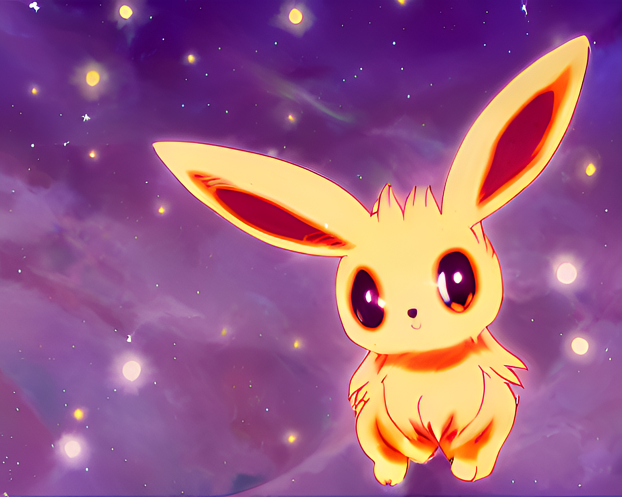 Eevee in Space (Stable Diffusion) by SuperJedi224 on DeviantArt