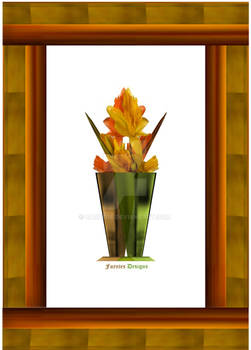Fancy Frame With Flower