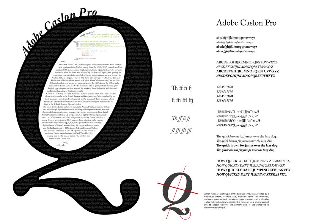 A tribute to Caslon