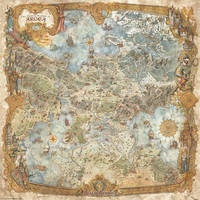 World of Argea Map - RPG videogame Realms Beyond