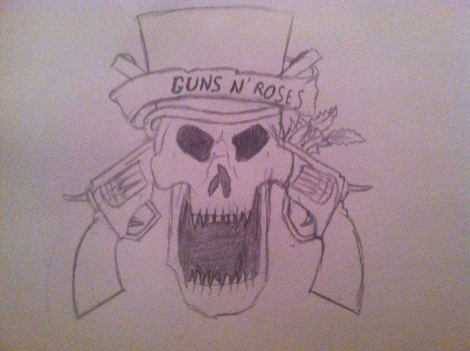 Guns N' Roses skull by EllisGamer on DeviantArt