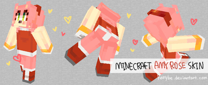 Amy rose - minecraft skin