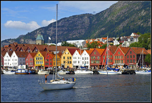 Norway - Bergen Cityscape