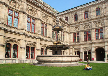 Reading By the Opera in Vienna