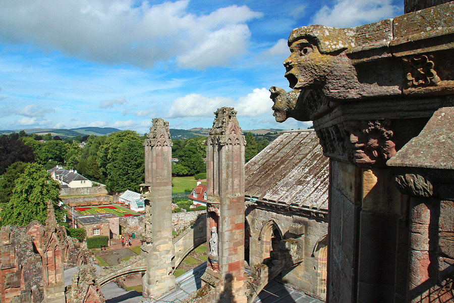 From the Roof of Melrose Abbey