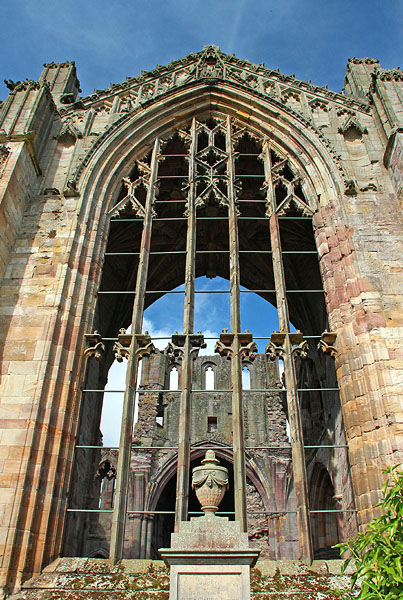 The Front of Melrose  Abbey