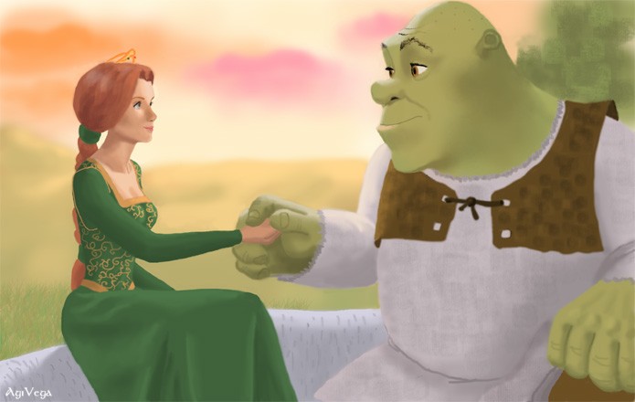 Shrek and Fiona