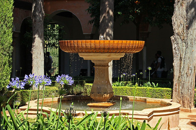 Romantic Little Fountain in the Alhambra