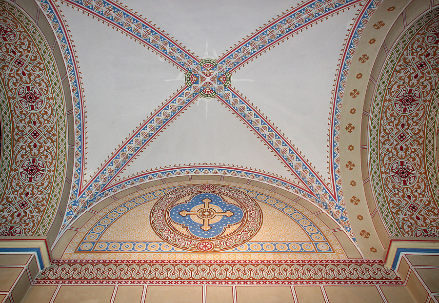 Pretty Patterns Inside the Church 1