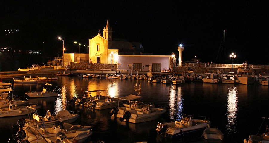 Port of Lipari by Night