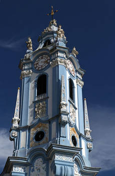 Close-up of the Blue Spire