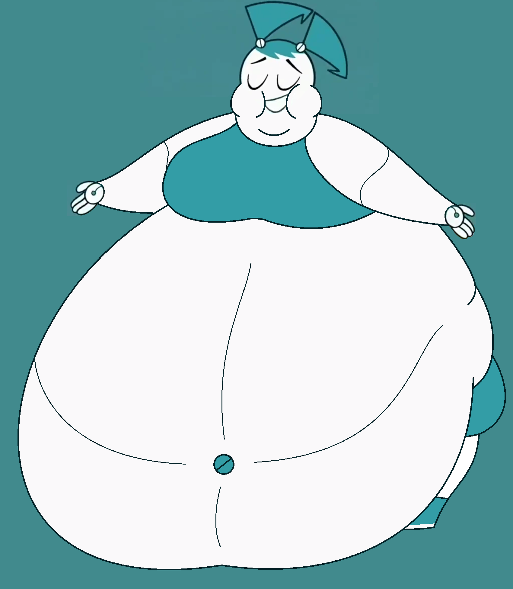 Fat Deviantart Robot My Life as a Teenage Robot on Fat-cartoonz - DeviantArt