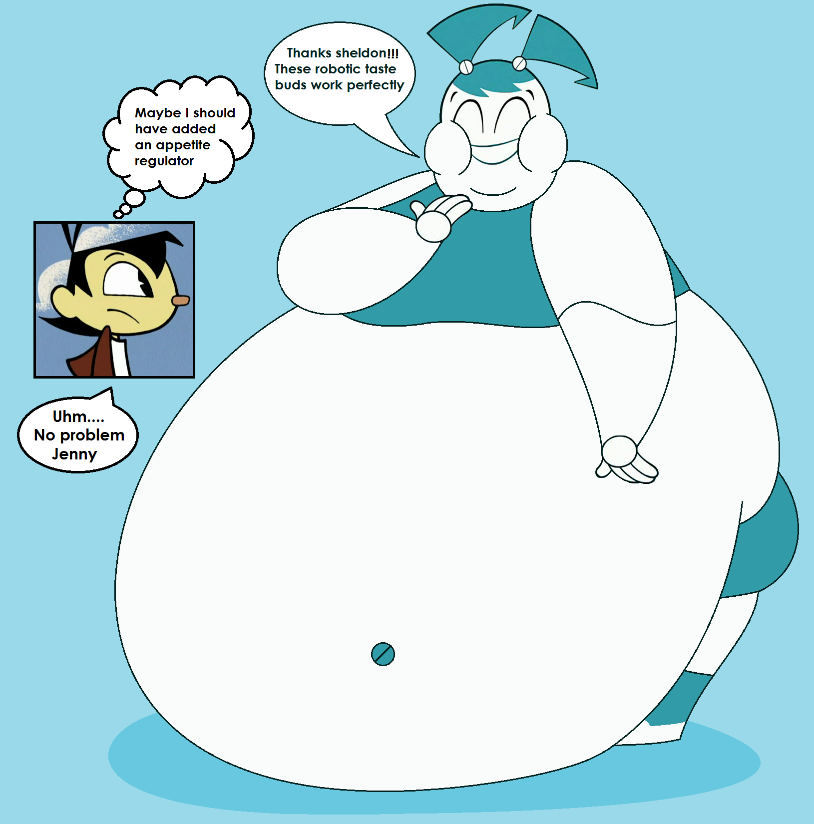 Fat Deviantart Robot My Life as a Teenage Robot on Fat-cartoonz - DeviantArt