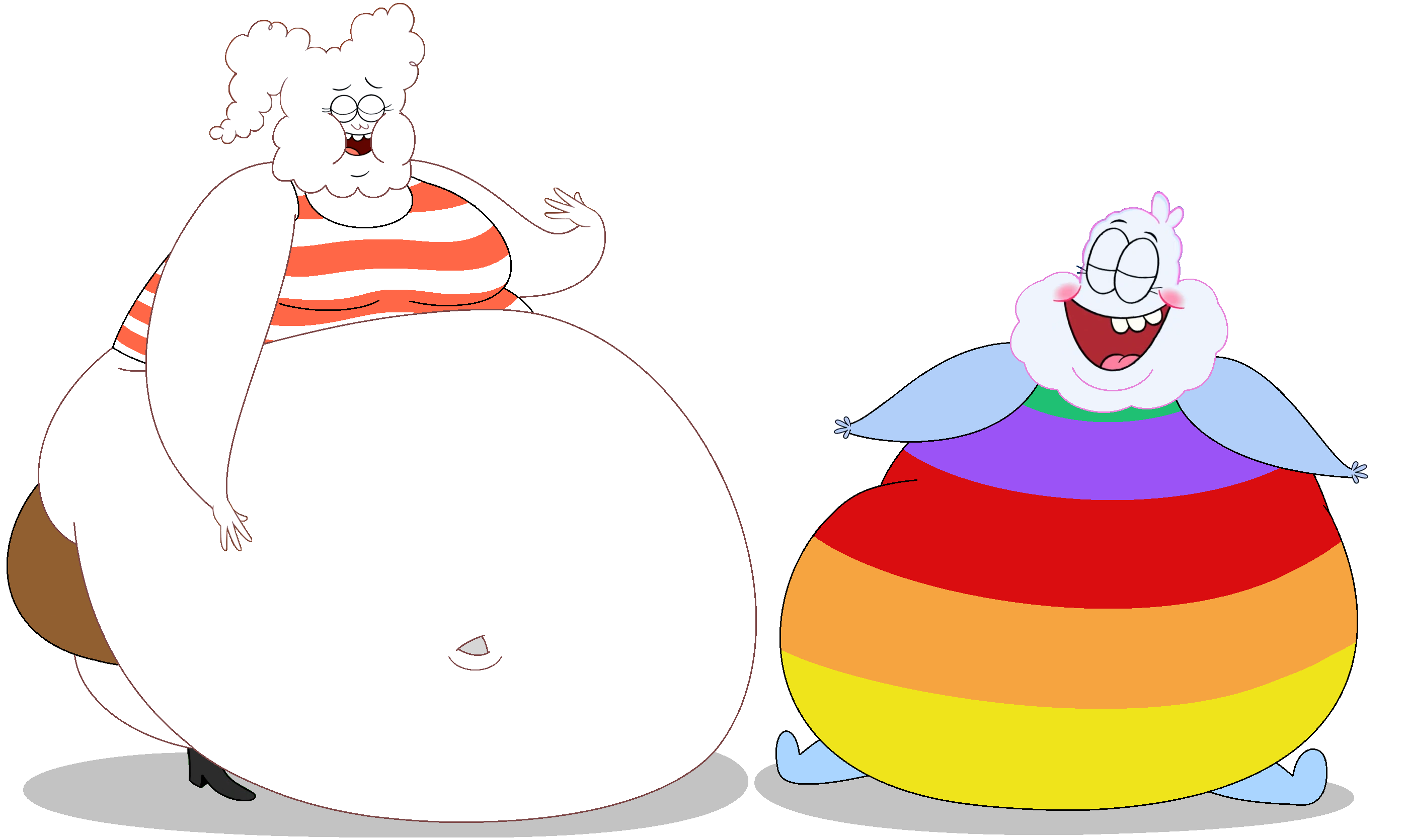 Two Fat Happy Clouds By Roquemi On Deviantart