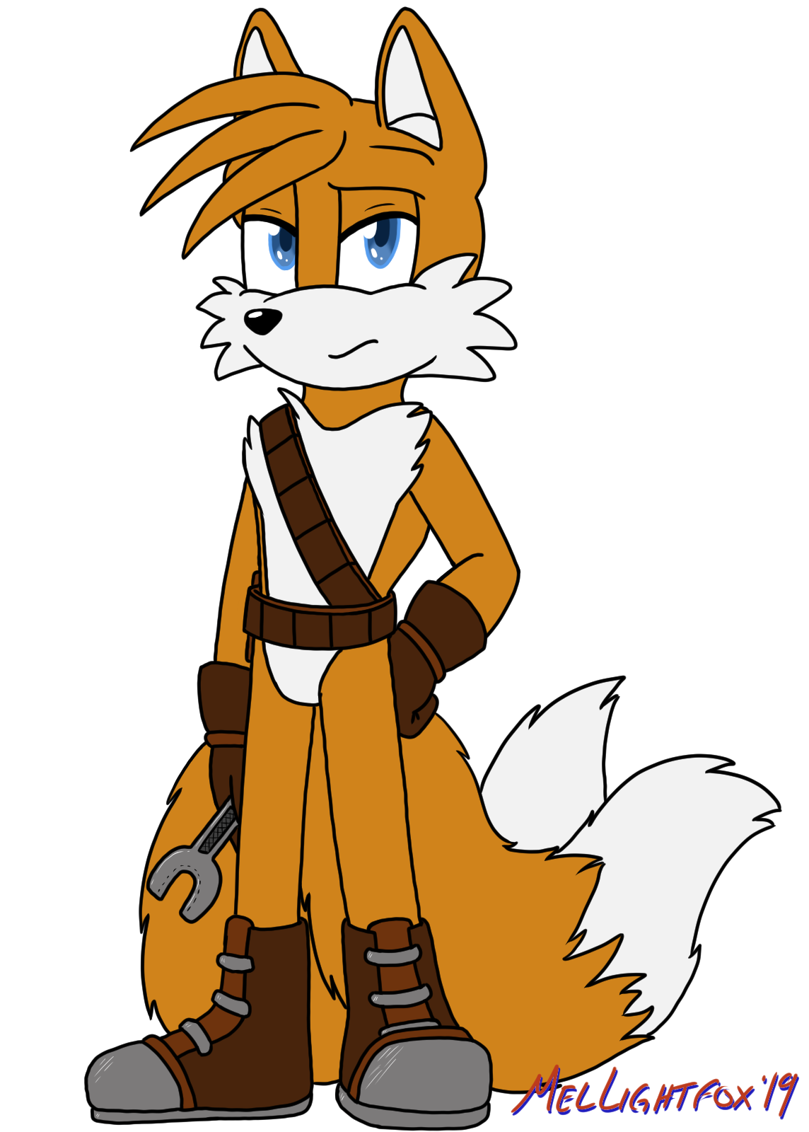 Allen Tails AU Tails by Mel-Lightfox on DeviantArt