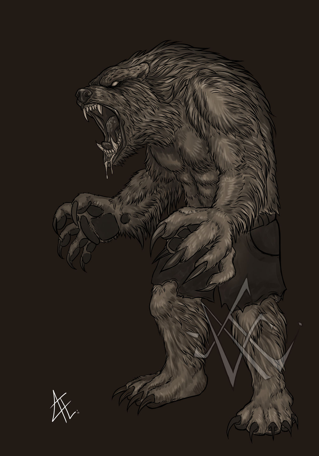 Werebear: Concept Sketch by Beautiful-Beasties on DeviantArt