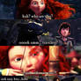 Merida meets Hiccup and Toothless..