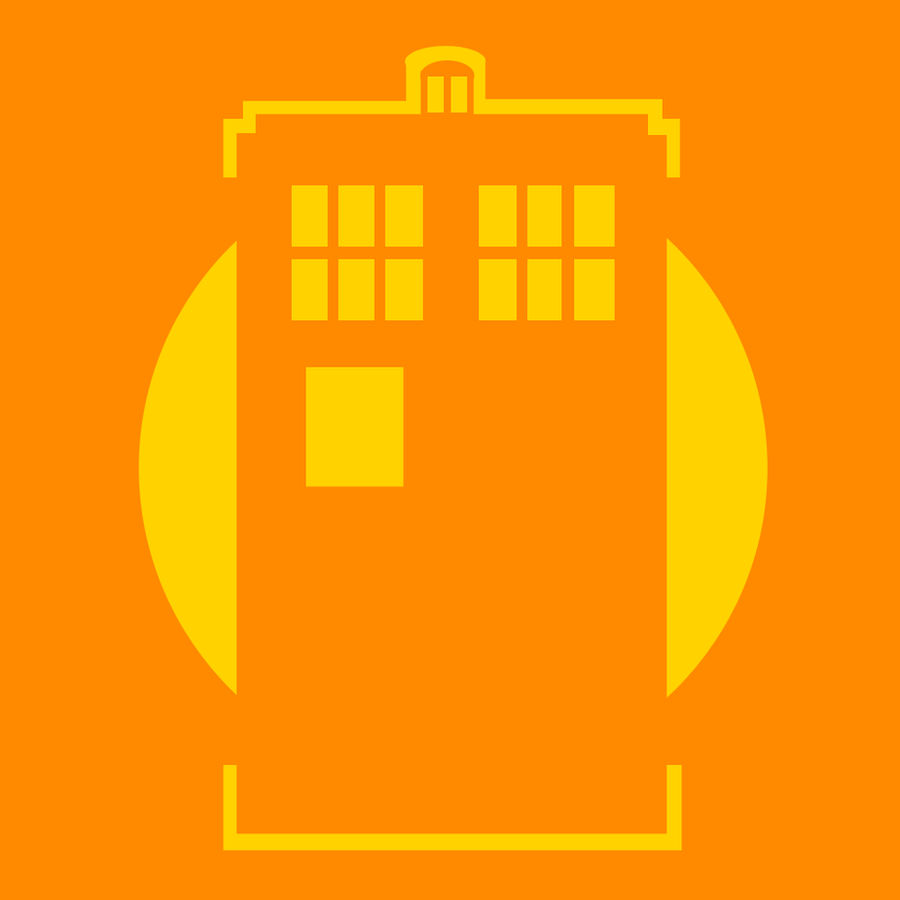 TARDIS - pumpkin pattern 2