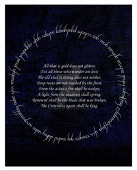 Lord of the Rings Quote Poster