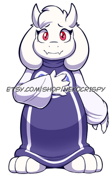 Toriel Acrylic Standee/Sticker Design