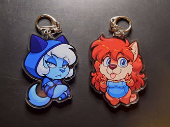 Azure and Mary Acrylic Charms