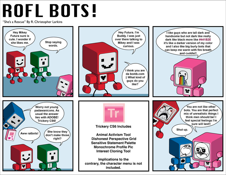 ROFL Bots: She's a rescue! by DrasticAction on DeviantArt