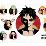 One Piece Minimalist Poster: Mugiwara Pirates