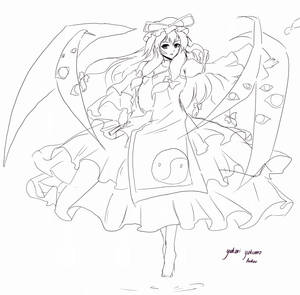 Touhou : Yukari Lineart