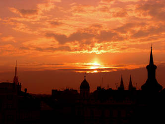 Sunset in Prague