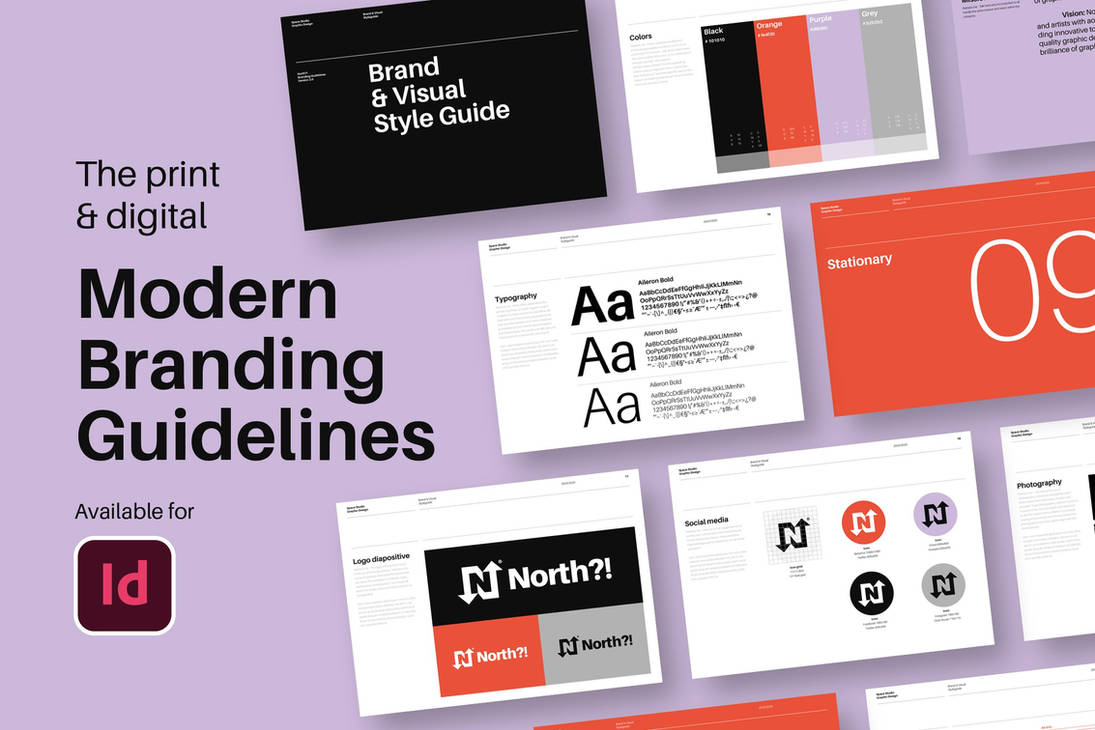 Modern Branding Guidelines by niletituroq on DeviantArt