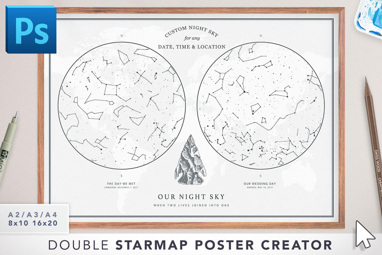 Starmap Poster Creator (Double Map) by niletituroq on DeviantArt