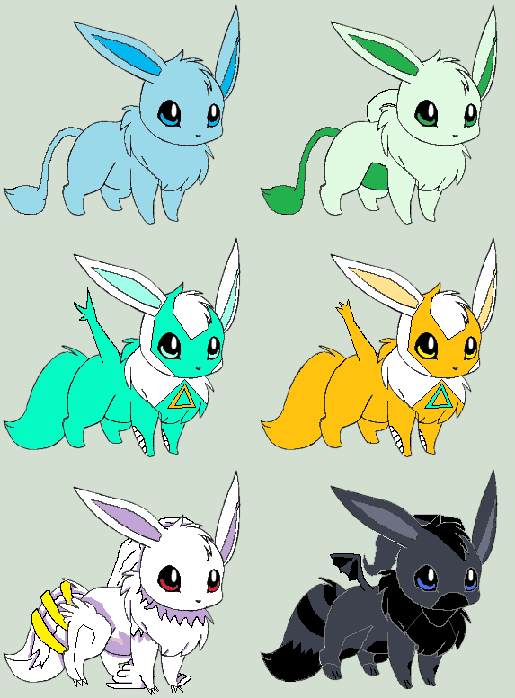 Eevee's fighting evolution(Tougheon) by Edimay on DeviantArt