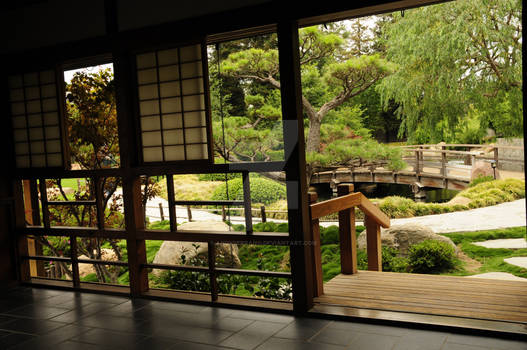 Japanese Tea House Window