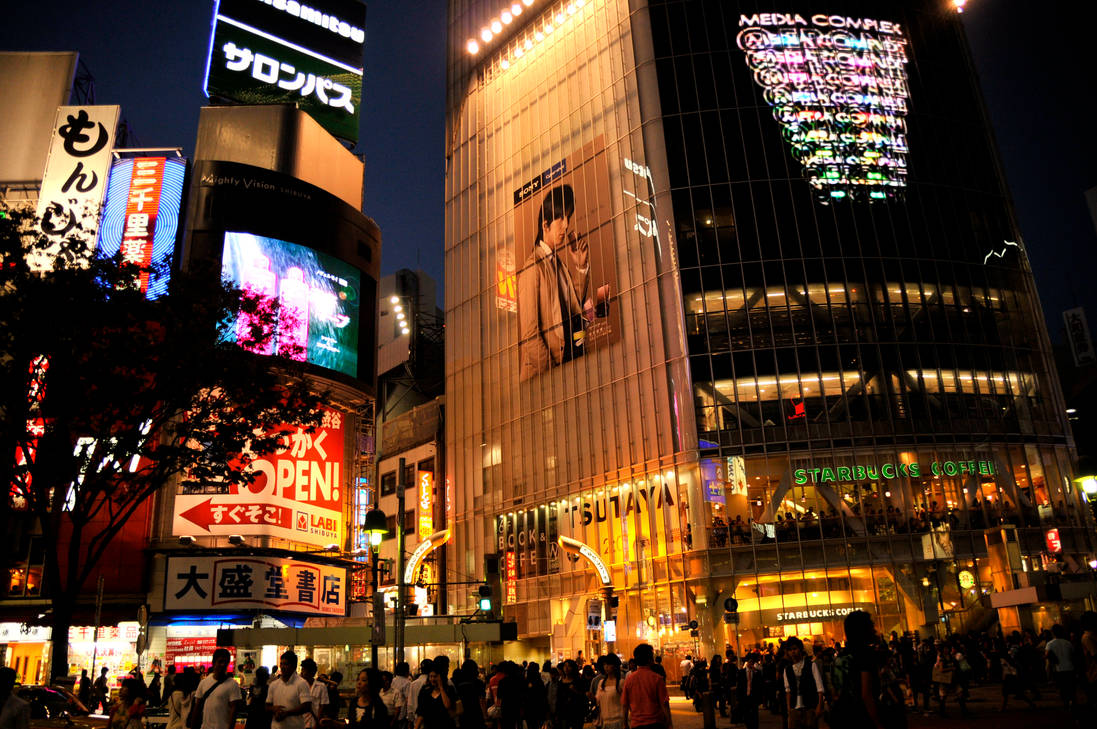 Shibuya at Night by AndySerrano