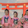 Kyoto Sakura Girls and Torii