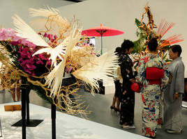 Ikebana, Umbrella, and Kimonos