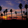 Pismo Beach California Red Sunset