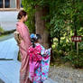 Mother and Child wearing Yukatas