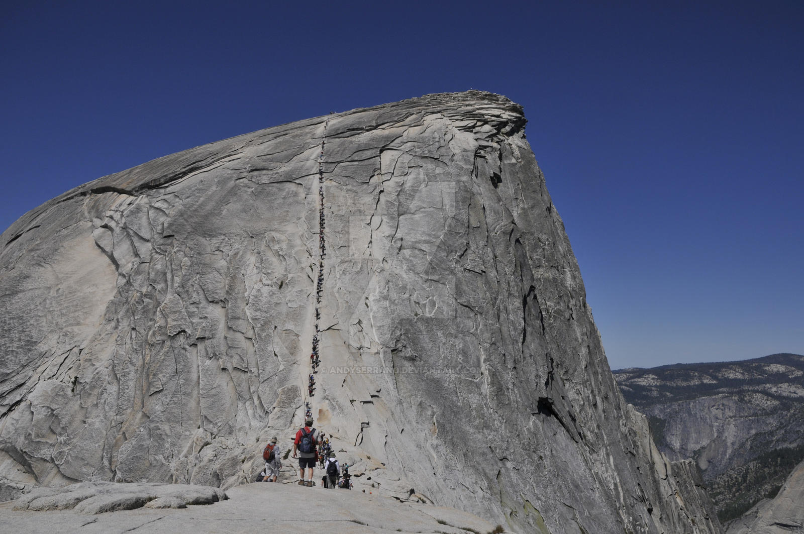 Climbing Half-Dome
