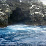 Black Cave and Ocean Water
