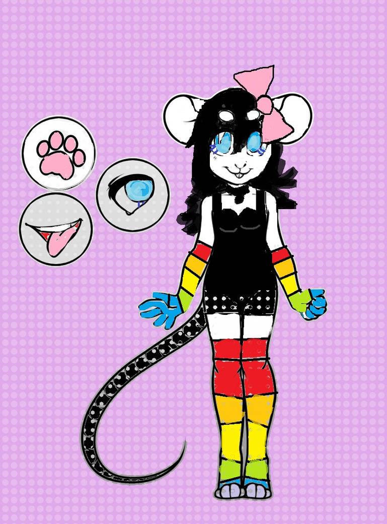 Adoptable: PinkBlossom the Mouse (open)