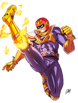 Captain Falcon - Falcon Kick [SPEEDPAINT]