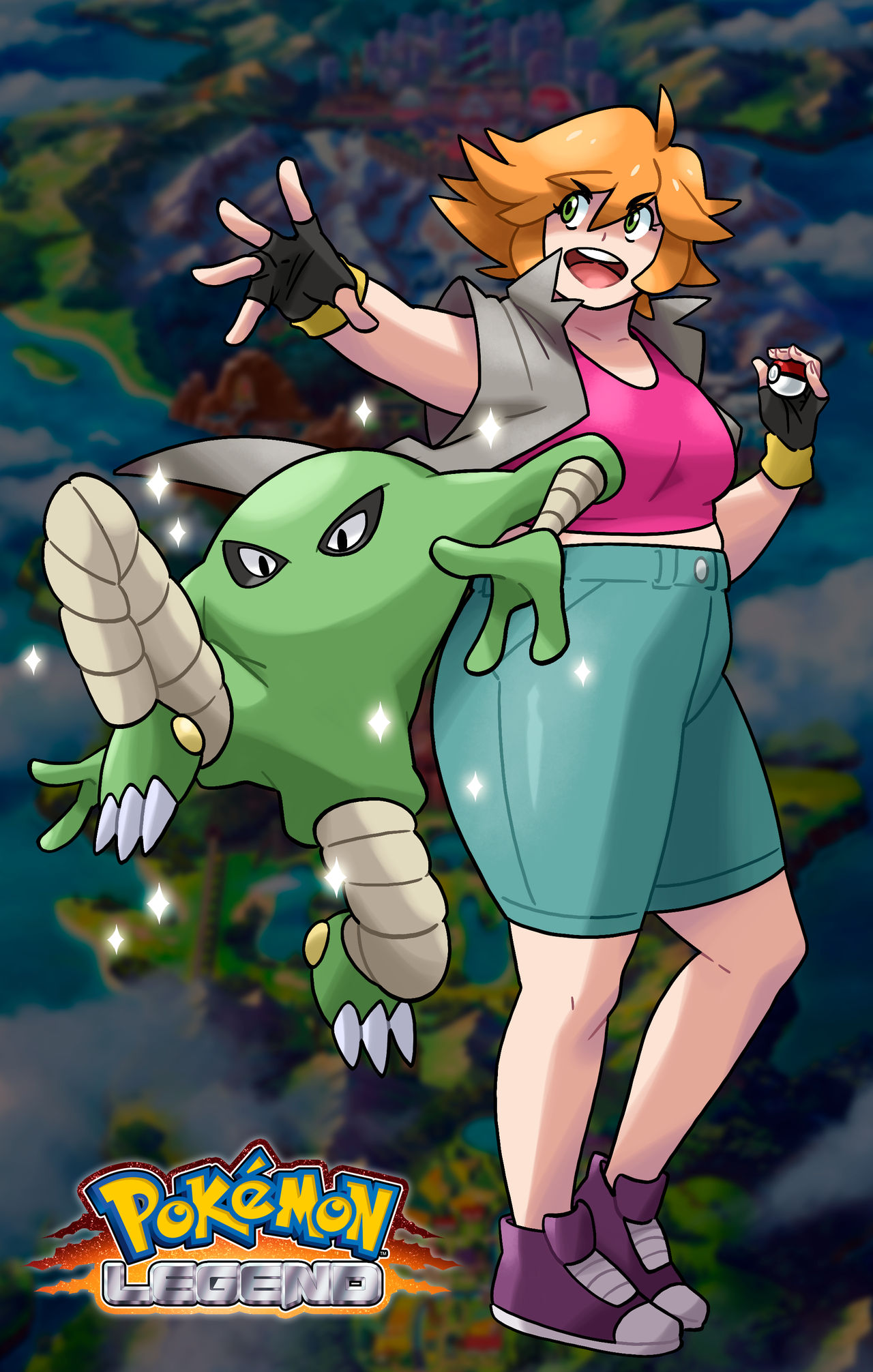Pokemon Legend - Rita and Hitmonlee by ONO-FIRE on DeviantArt