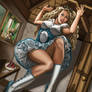 Steampunk Alice Drink Me