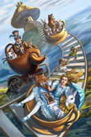 Steampunk Alice in Wonderland Teacup Rollercoaster