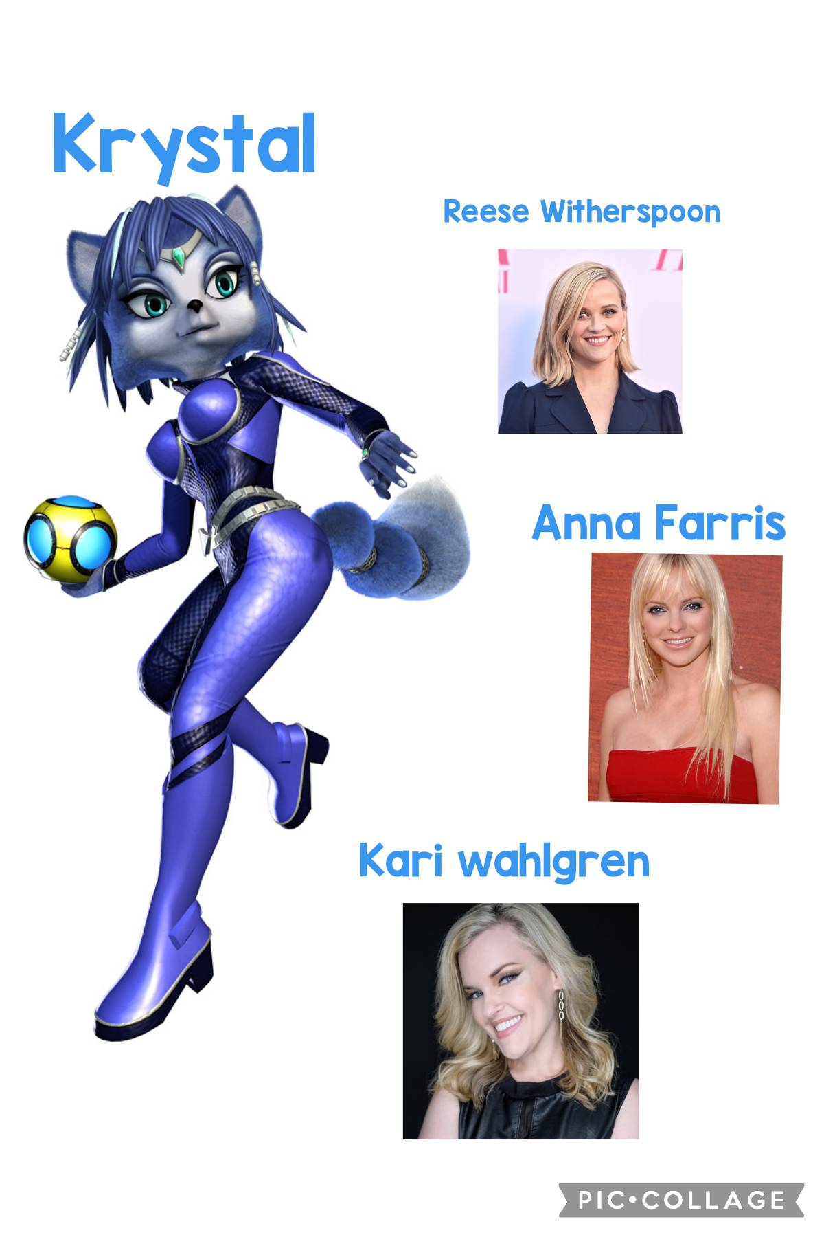 Who will the actress voice of Krystal? by guardian2001 on DeviantArt
