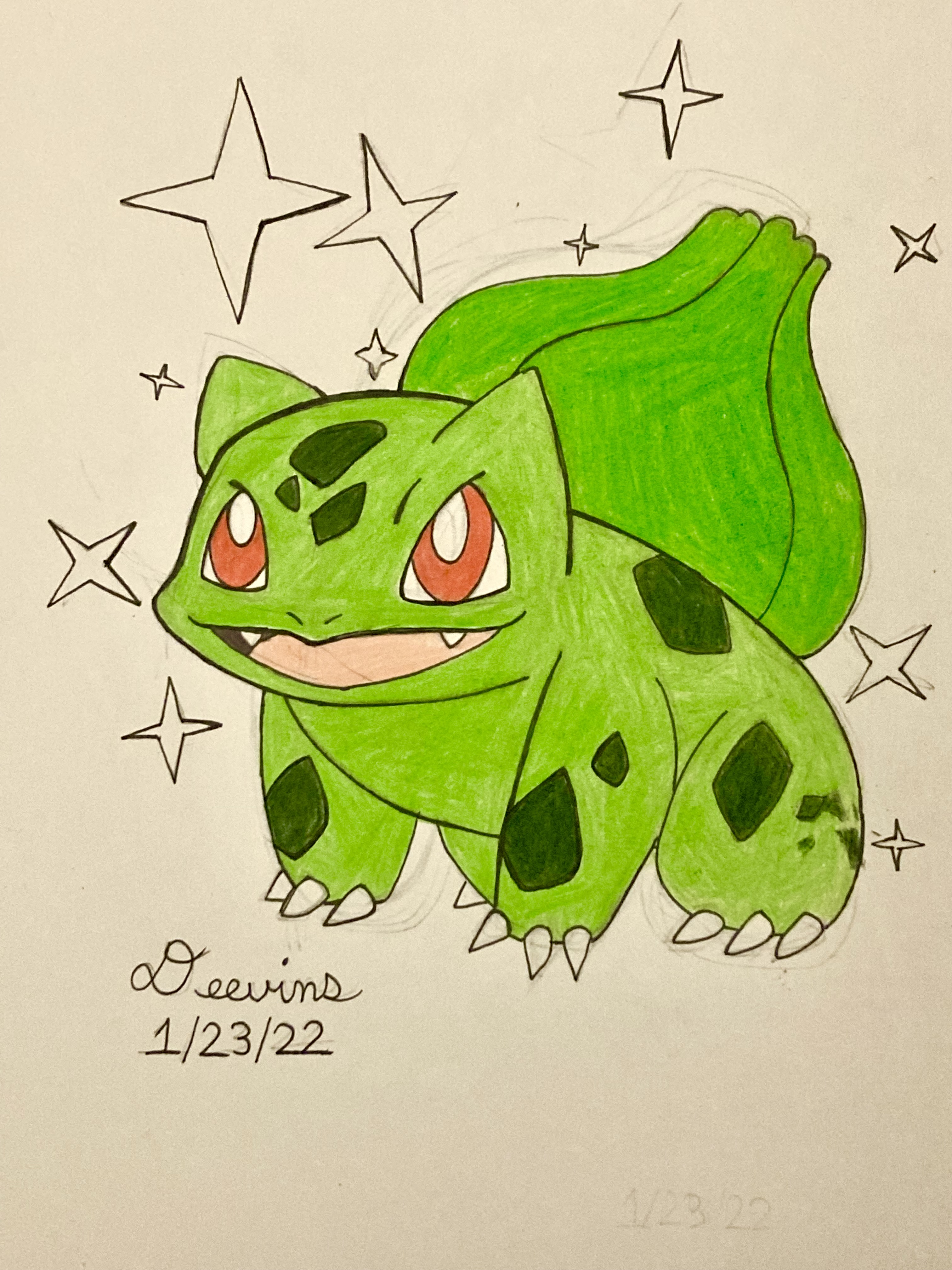 Shiny Bulbasaur by 5991BloodRose1995 on DeviantArt