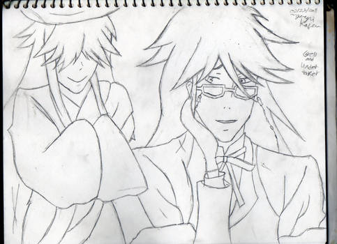 Grell and Undertaker outline